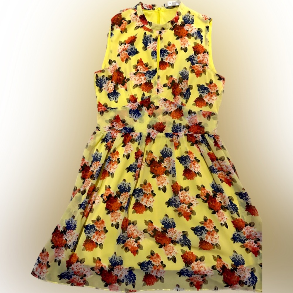 The Style London floral dress- yellow